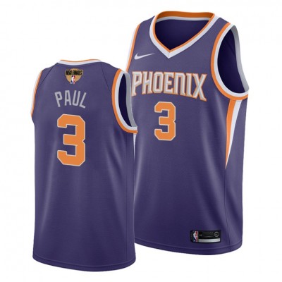 Nike Phoenix Suns #3 Chris Paul Youth 2021 NBA Finals Bound Swingman Icon Edition Jersey Purple